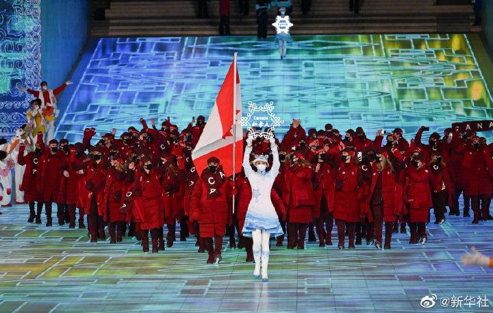 2022冬奥会开幕式运动员入场